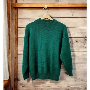 Vintage American Pride Green Sweater M L